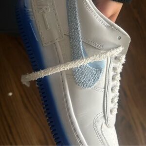 Nike White and Blue Air Sneakers